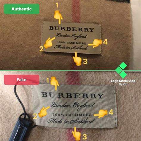 burberry london tag real vs fake scarf|burberry scarf vs real.